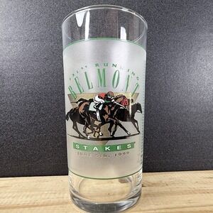 Belmont Stakes 131st Running 1999 Belmont Jewel/Mint Julep Glass Horse Racing